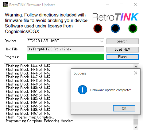 RetroTINK-2X Pro Firmware Update