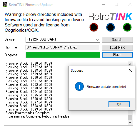 RetroTINK-5X Pro Firmware Update