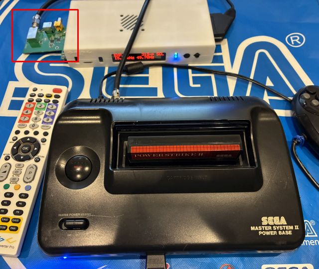 OSSC Pro + Legacy AV inputでのSMS2 RF接続