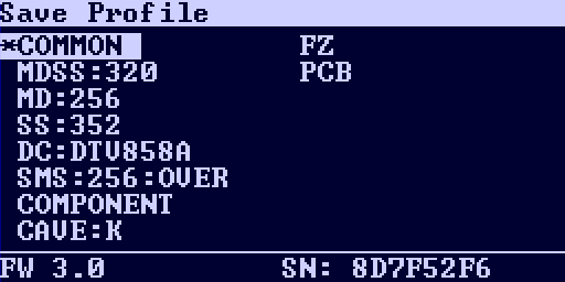 RetroTINK-5X Pro Fw.3.0 OSD Save Profile