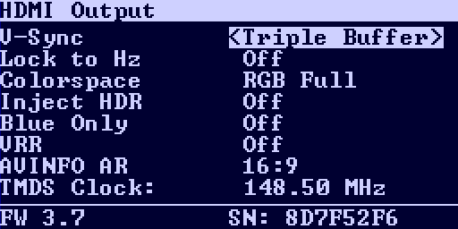 RetroTINK-5X Pro Fw.3.7 OSD HDMI